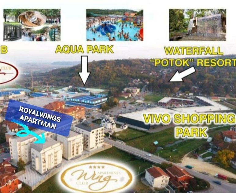 Royalwings Apartman Jagodina Eksteriør bilde